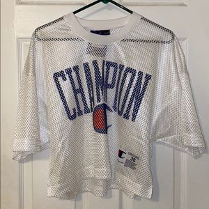 Champion White Logo Pinnie/Mesh Shirt NWT